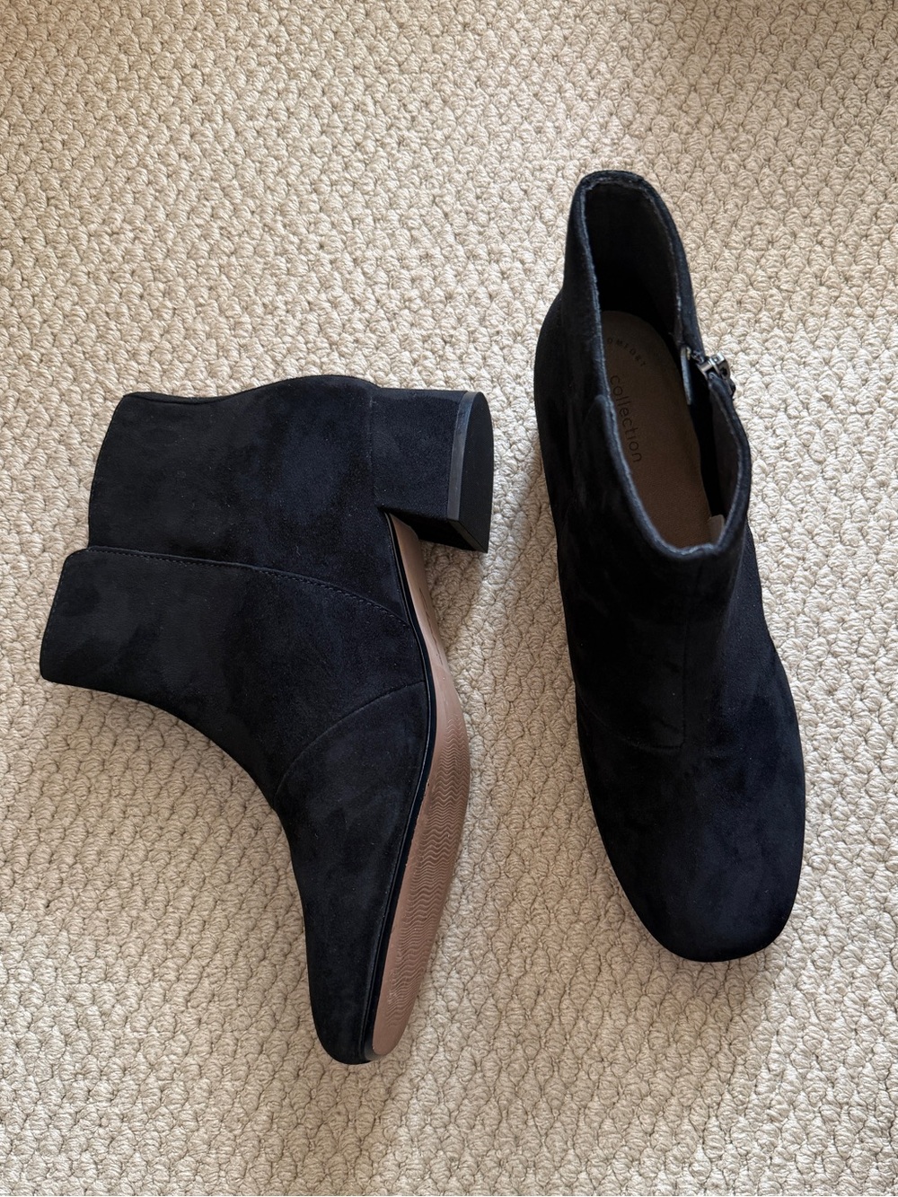 Collection by Clarks “Marilyn Beth” Ankle Boots – Black Suede